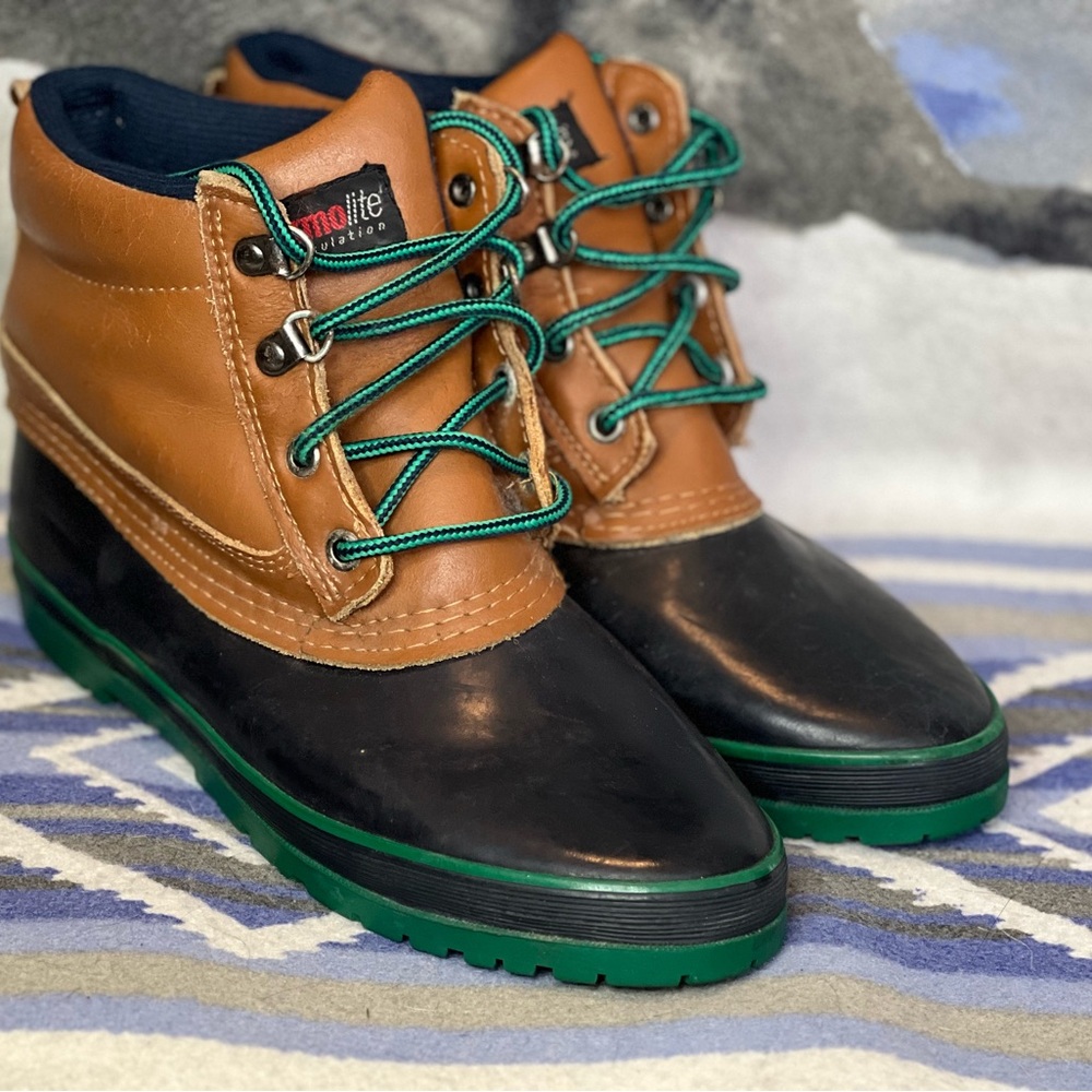Women’s Land Rover Thermolite Thin Insulation Leather & Rubber Duck Boot Size 9